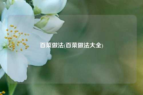 百菜做法(百菜做法大全)